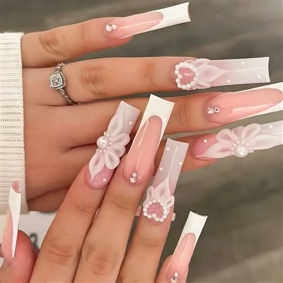 Stiletto Fake Nails Matte